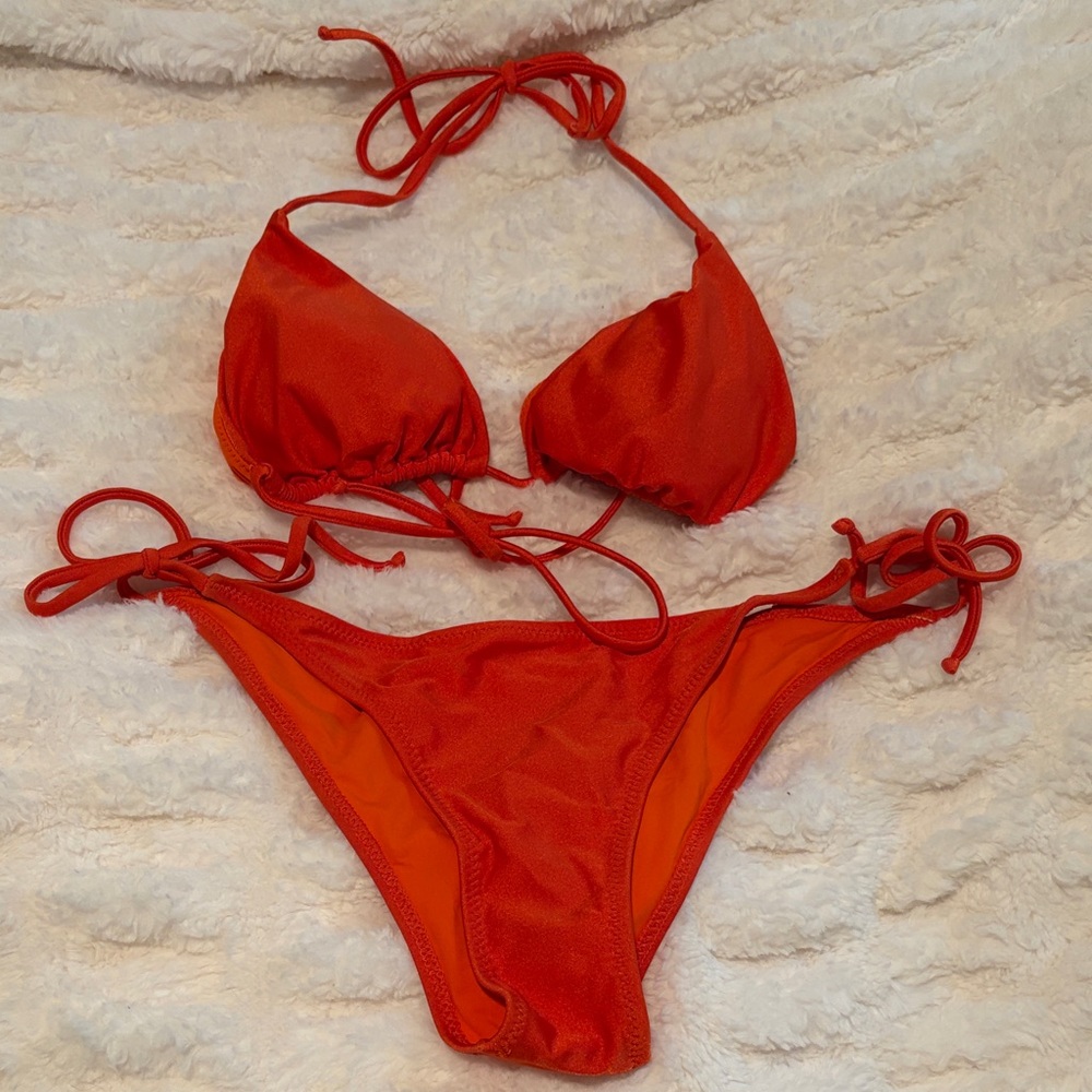 Red/Orange Bikini Set